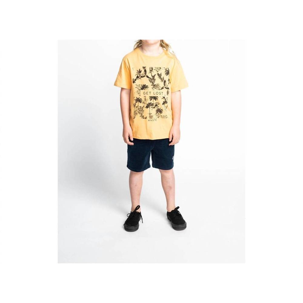 NEW MUNSTERKIDS kid's dreamy short sleeve tee in peach